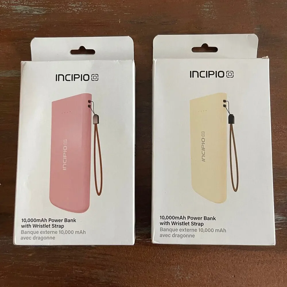 INCIPIO 10000mAH POWER BANK LOT OF 02 BRAND NEW / OPEN BOX